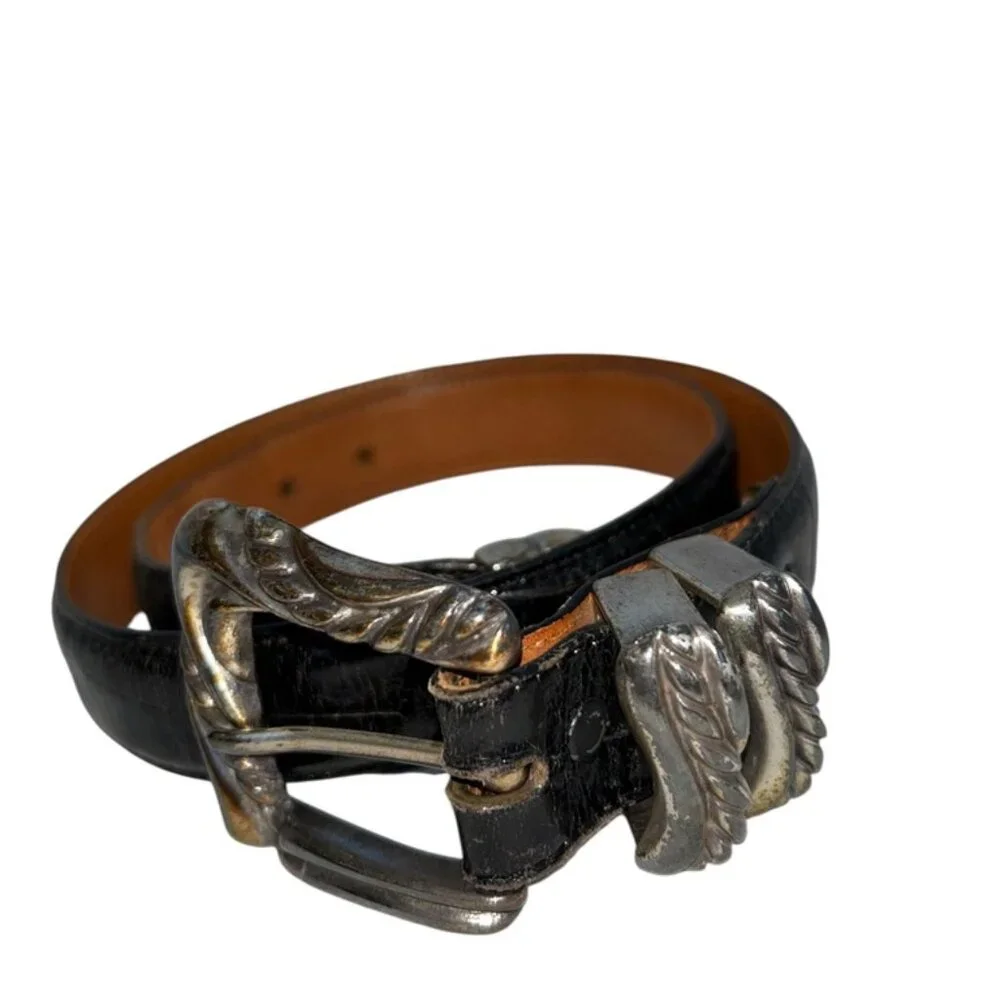 Onyx black leather
